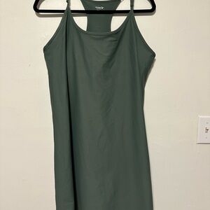 Old Navy Strapless Dress in Forest Green